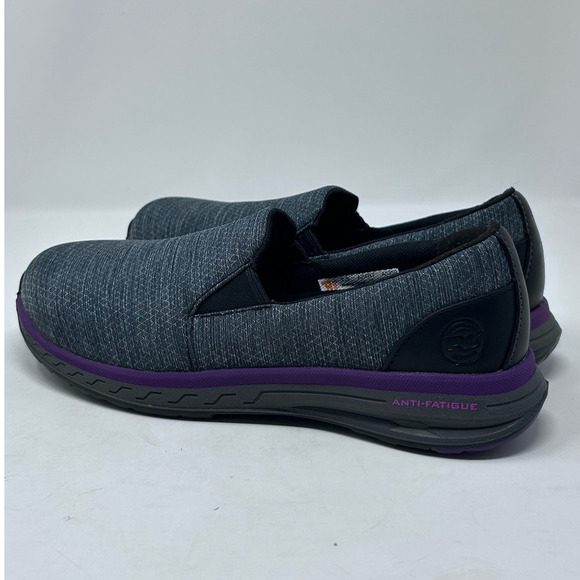 Timberland Pro Women's Gray Drive Train Slip on Alloy Safety Toe Shoe - Picture 4 of 9